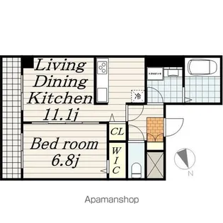 MAY AZURL登戸【4階】の間取り