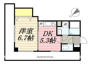 ウイングテラス大久保【2階】の間取り