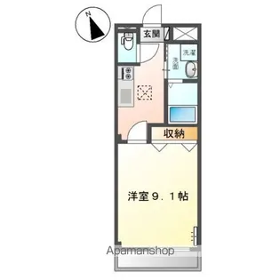 シャイン・ヴェルジェ【1階】の間取り