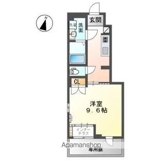 シェルル・スターテラス宗方【1階】の間取り