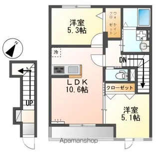NagisalleⅡ【2階】の間取り