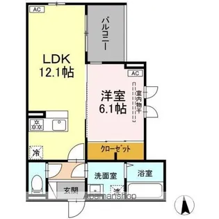 DーROOM小田原2丁目A【3階】の間取り