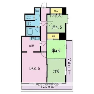 エステート丸貞【2階】の間取り
