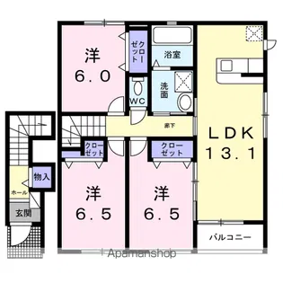 ディオパラッツオⅡ【2階】の間取り