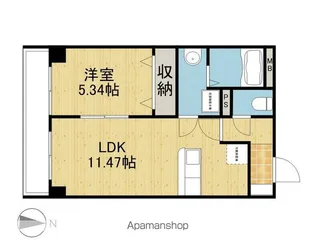 スリーゼ中島東リバープレイス【10階】の間取り