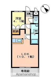 アルフィスタ ドゥーエ【201号室】の間取り