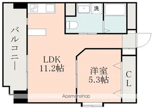 レジディア熊本辛島【12階】の間取り