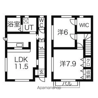はなみずき【1階】の間取り