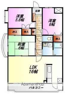 フロラシオン【1階】の間取り