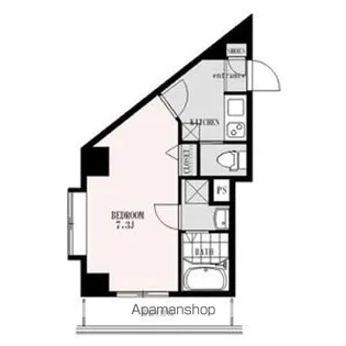 シンシア品川戸越【4階】の間取り
