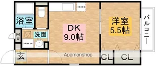 BONNEFLEUR【103号室】の間取り