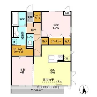 トルビヨン【2階】の間取り