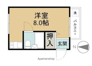 ユヌベルメゾン4【202号室】の間取り