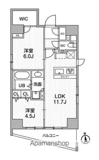 CREATIF秋葉原【15階】の間取り