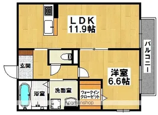 ミナミ浜寺【105号室】の間取り