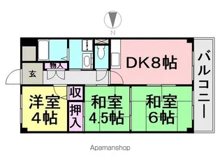 メゾンエスポアール【303号室】の間取り