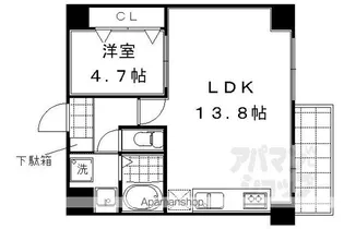 ダイヤ・パール【506号室】の間取り
