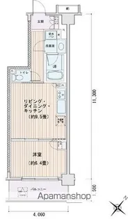 エスティメゾン豊洲レジデンスE【5階】の間取り