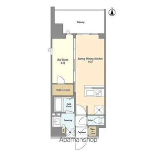 グランカーサ三ノ輪Ⅴ【7階】の間取り