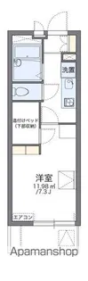 レオパレスマルベリー【110号室】の間取り