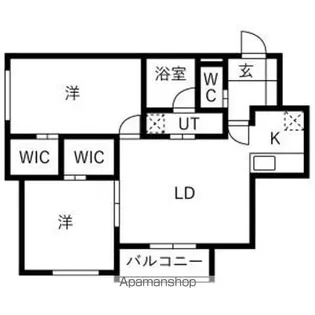 comforce【102号室】の間取り