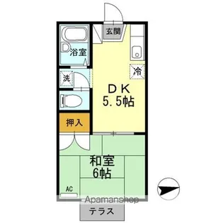 レジデンスイケダ【101号室】の間取り