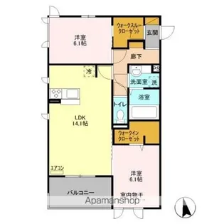 リシェス Ⅰ【3階】の間取り