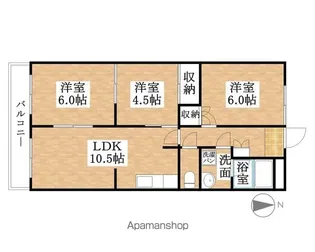 コーポラス林本【2階】の間取り