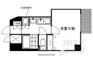 プレサンス京都御所東【706号室】の間取り