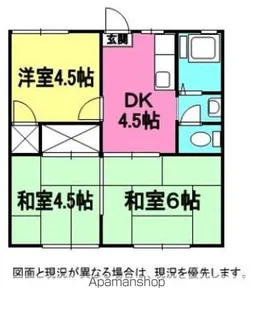 中村ハイツ【1階】の間取り