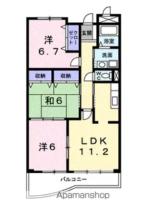 ピュアー双葉【4階】の間取り