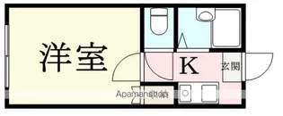 西方第2レジデンス【109号室】の間取り