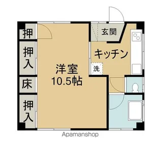 ローズマンション【403号室】の間取り