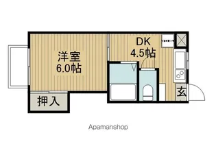 ドミナS【104号室】の間取り
