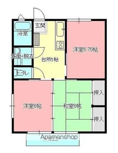岩手県盛岡市高松4丁目【アパート】の間取り