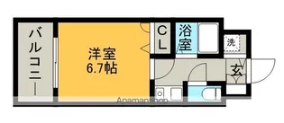 ライオンズマンション薬院第6【6階】の間取り