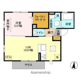 AZALEA辻前 B【1階】の間取り