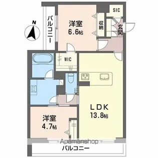 グランメゾン【3階】の間取り