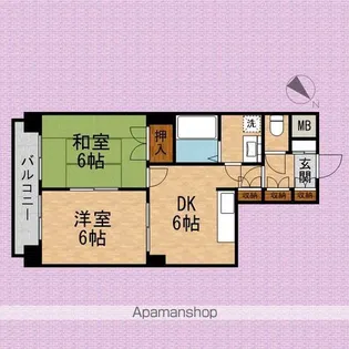 アルカディア志木【3階】の間取り