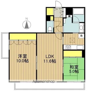 ライオンズマンション戸田第2【1階】の間取り