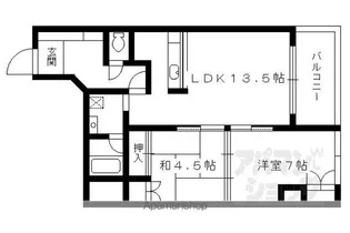 ラフィーネ御池【1103号室】の間取り