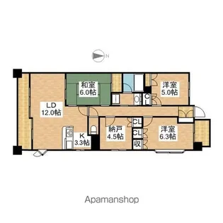レジディア泉【9階】の間取り