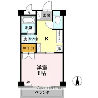 大安寺マンション【1階】の間取り