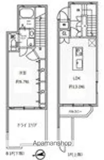 白金高輪レジデンス【1階】の間取り