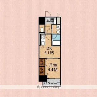 ROOTS SHIKI【5階】の間取り