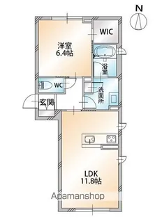 高知県高知市北川添【マンション】の間取り