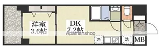 MAXIV CROS 江坂【2階】の間取り