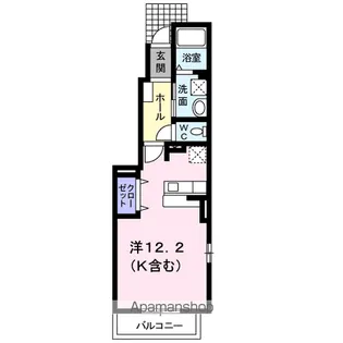 カーサフェリーチェD【101号室】の間取り