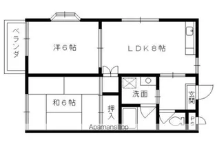 第2松尾ハイツ【203号室】の間取り