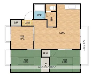 ピッコロモンドE棟【203号室】の間取り